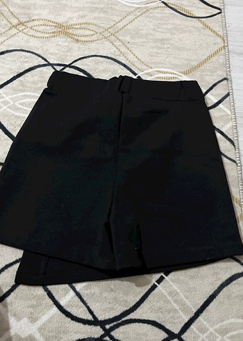 Düz Siyah Mini Pilili Etek - Görsel 2