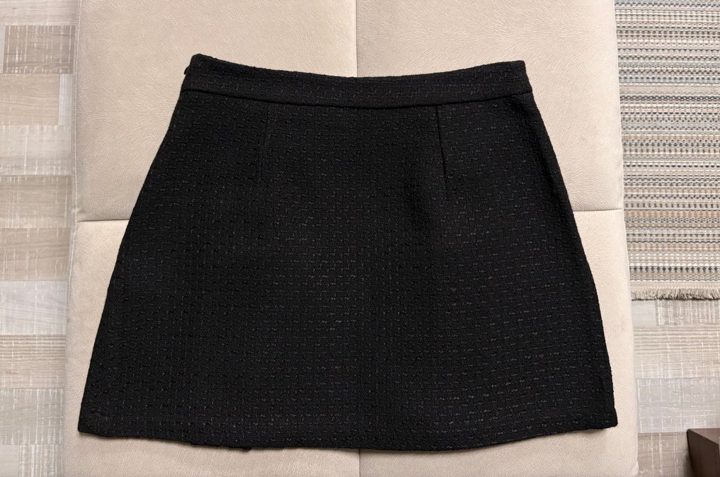 Siyah Fiyonklu Tüvit Etek  - Görsel 5