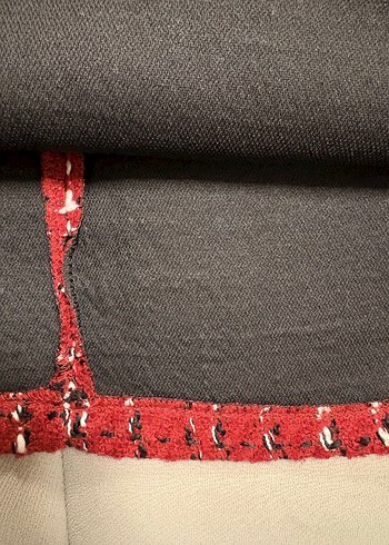 Kırmızı Ekose Tüvit Etek - Görsel 8