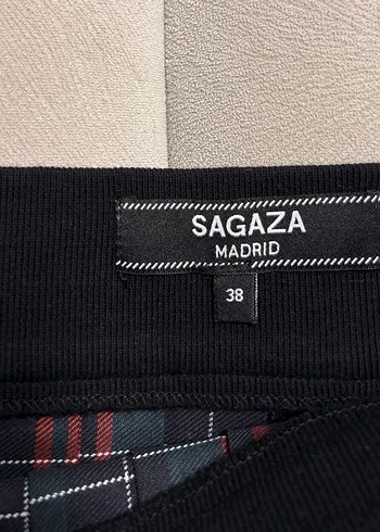 Sagaza Madrid Kırmızı Ekose Etek  - Görsel 7