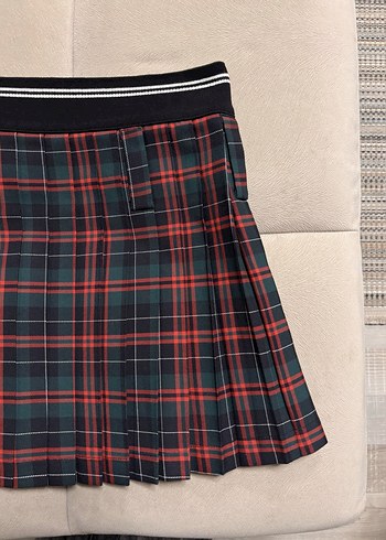 Sagaza Madrid Kırmızı Ekose Etek  - Görsel 6