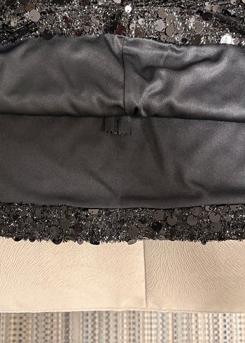 Siyah Pullu Payet Etek - Görsel 5