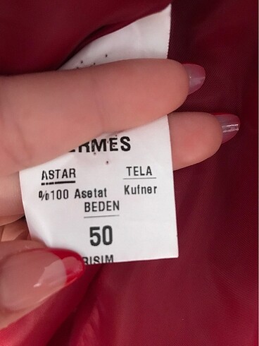 50 Beden bordo Renk Kaban
