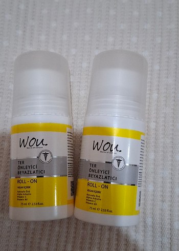 Wou Ter Önleyici Beyazlatıcı Roll-On 75 ml