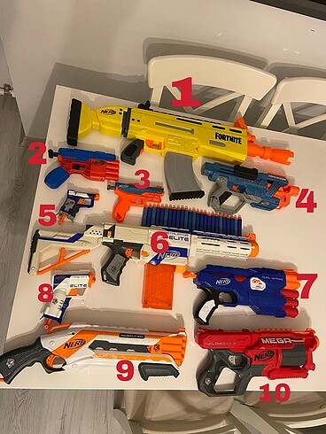  Nerf oyuncak silah