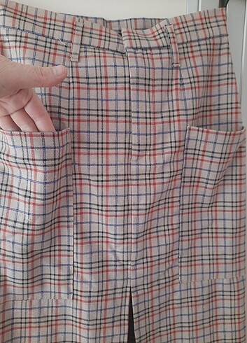 Zara marka ekose etek