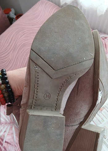 Bej Süet Kadın Bot,markası belli değil. - Görsel 4