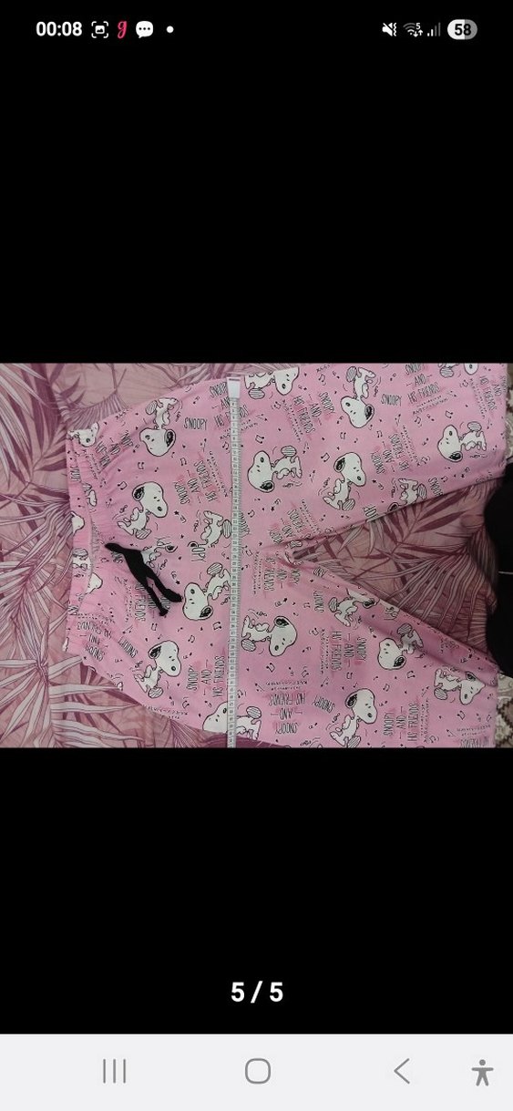 Pembe Baskılı pijama - Görsel 5