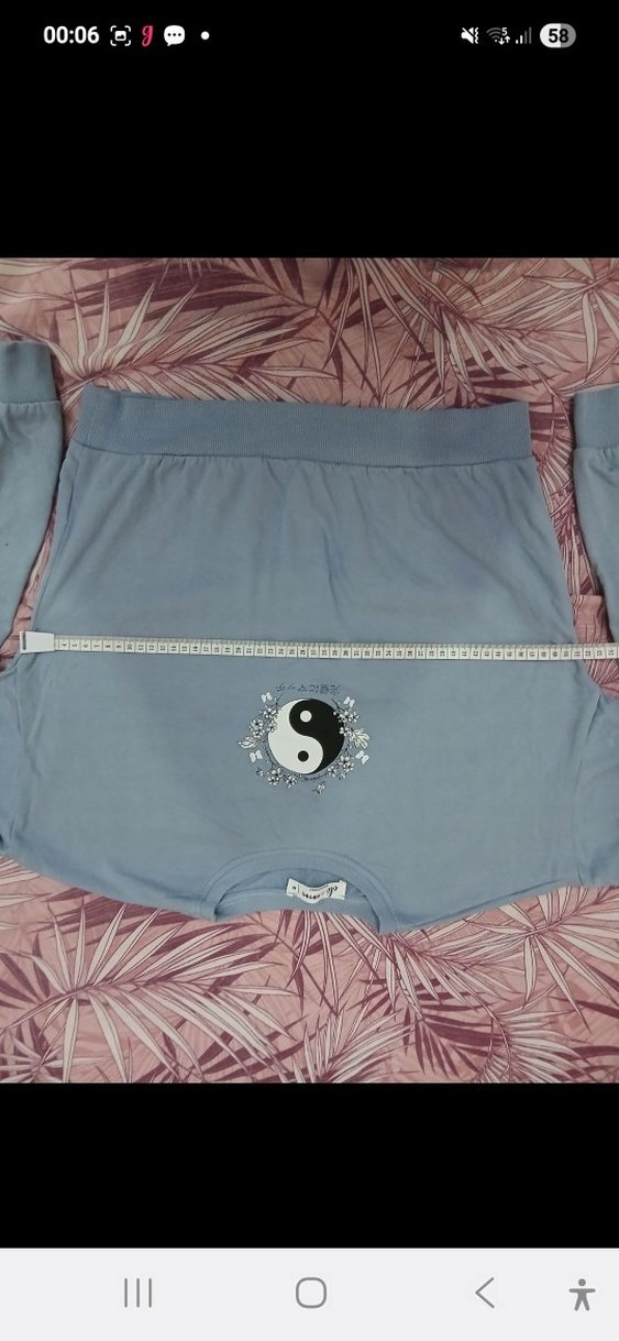 koton markalı.Mavi Uzun Kollu Kadın Sweatshirt - Görsel 5