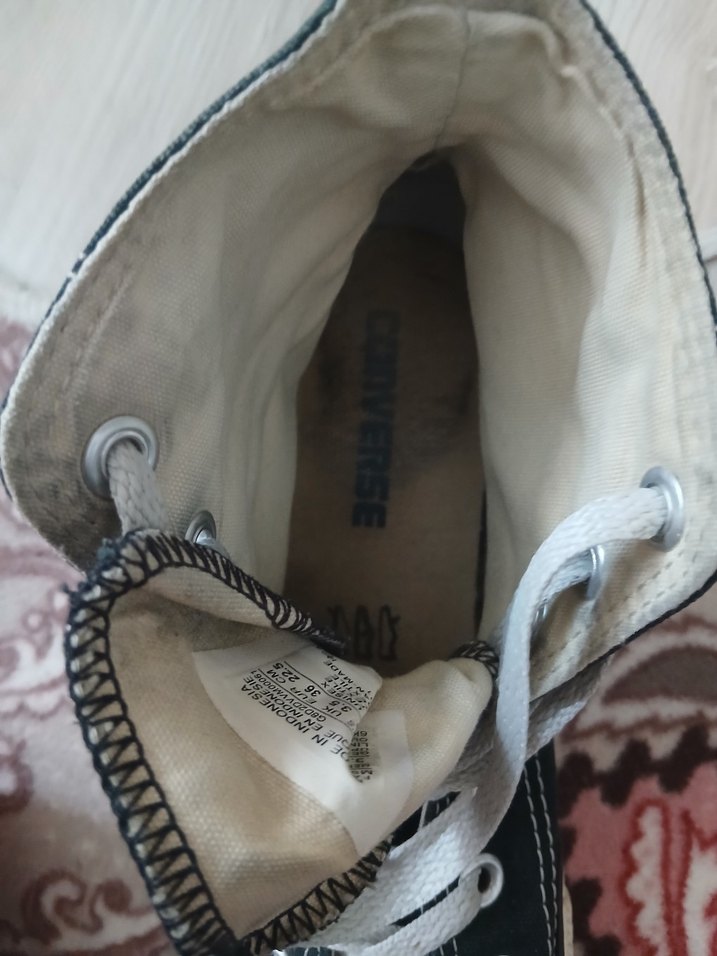 Kadın Siyah Bağcıklı Grunge Spor Ayakkabı - Görsel 4