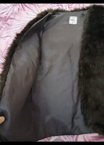 Kahverengi Kürklü Kadın Yelek - Görsel 6