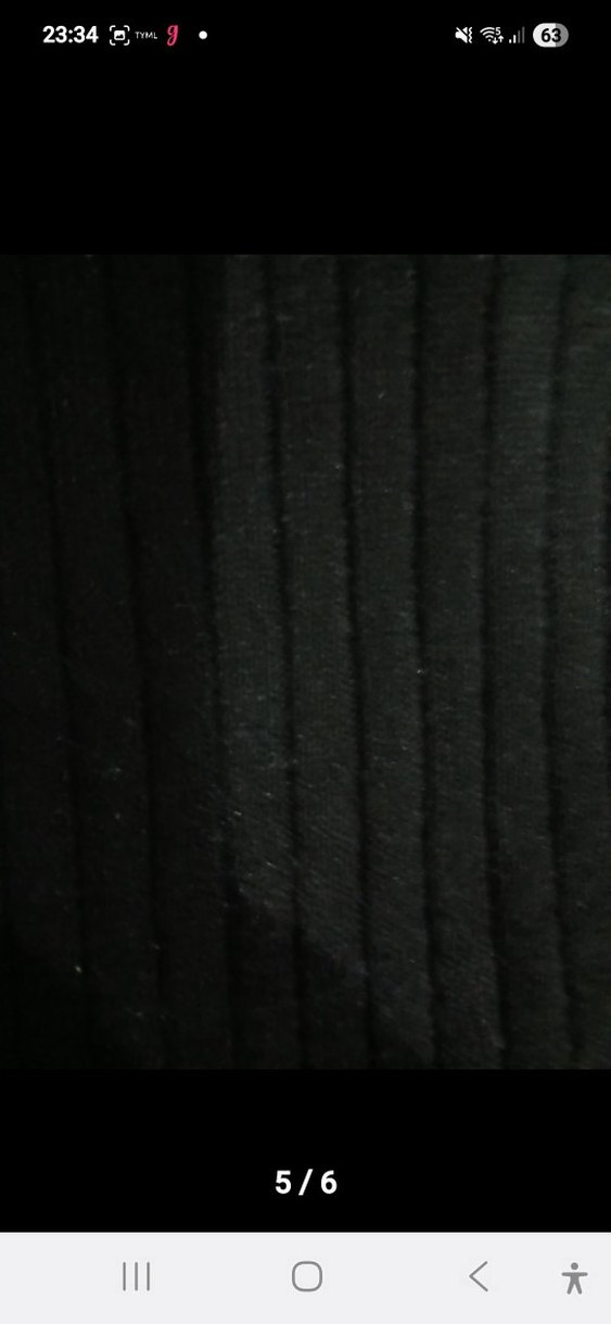 Siyah Boğazlı Triko Kazak - Görsel 5