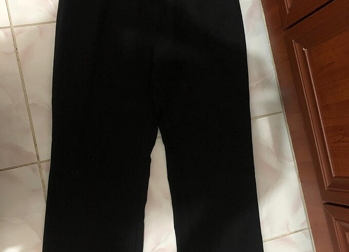 44 Beden siyah Renk Siyah dokuma pantolon 