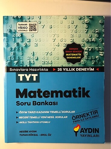 Aydın Yayınları TYT MATEMATİK SORU BANKASI