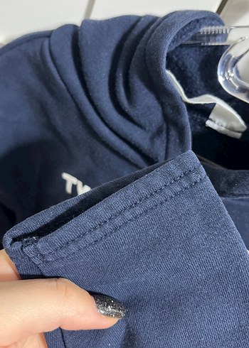4 Yaş Beden mavi Renk Erkek Çocuk Mavi Baskılı Boğazlı Sweatshirt