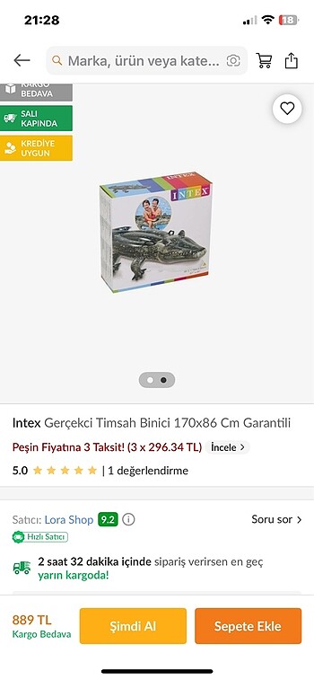  Beden Renk Şişme timsah