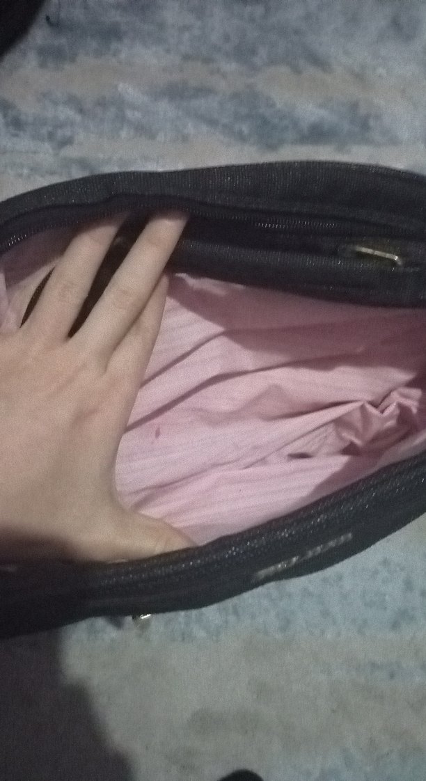 Siyah Kadın Kot Çanta Fermuarlı - Görsel 2