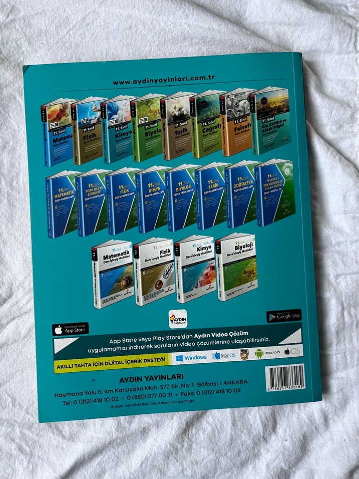 11. Sınıf Kimya Soru Bankası - Aydın Yayınları - Görsel 2