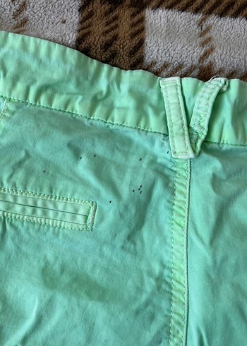 Kadın Pastel Yeşil Mini Şort - Görsel 3