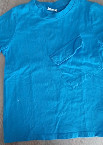 Defacto Renkli Baskılı Mavi Çocuk tişört