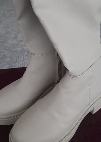 Kadın bej çizme - Görsel 2