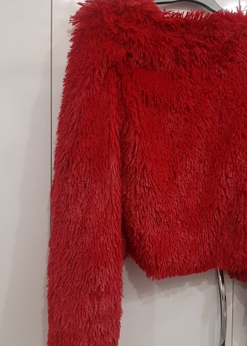 Kırmızı June marka hırka - Görsel 6