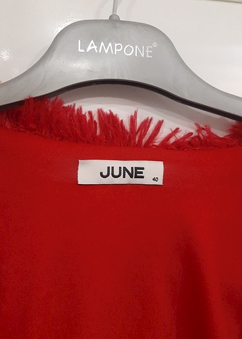 Kırmızı June marka hırka - Görsel 2