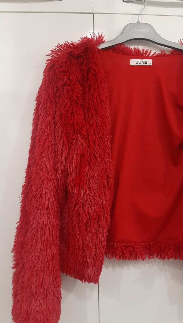 Kırmızı June marka  hırka - Görsel 3