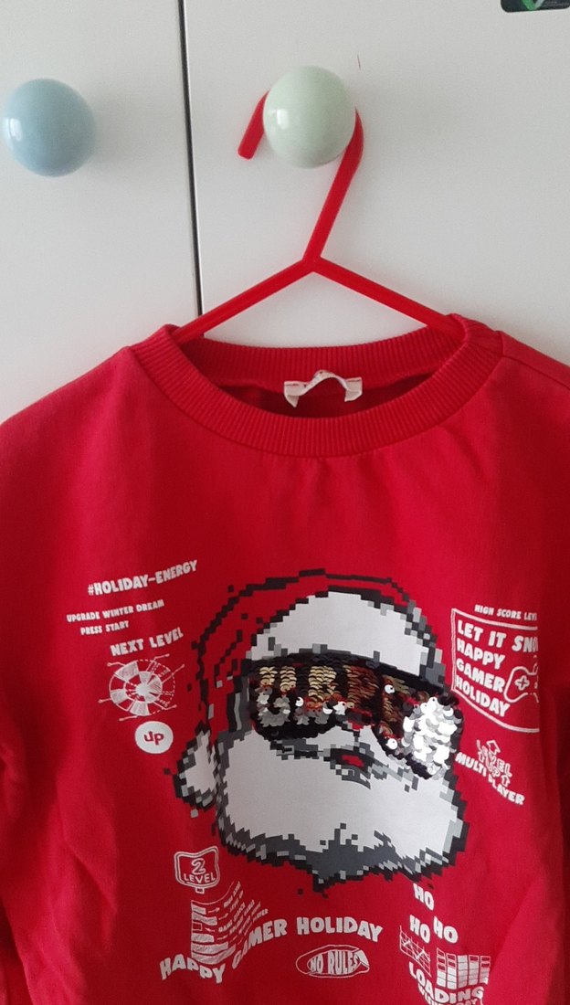 Kırmızı Baskılı Erkek Çocuk Sweatshirt - Görsel 2