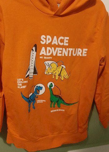 Erkek cocuk kapşonlu sweatshirt - Görsel 5