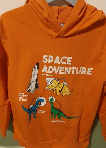 Erkek cocuk kapşonlu sweatshirt - Görsel 2