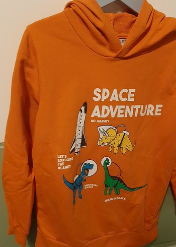 Erkek cocuk kapşonlu sweatshirt - Görsel 4