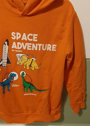 Erkek cocuk kapşonlu sweatshirt - Görsel 3