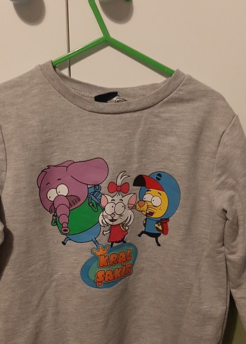 Gri Baskılı Uzun Kollu Erkek çocuk sweat - Görsel 5