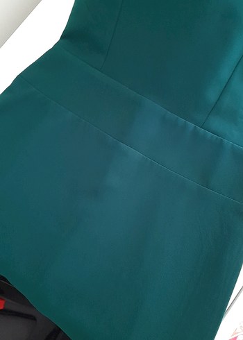 Fermuarli Yeşil Kadın Elbise - Görsel 6