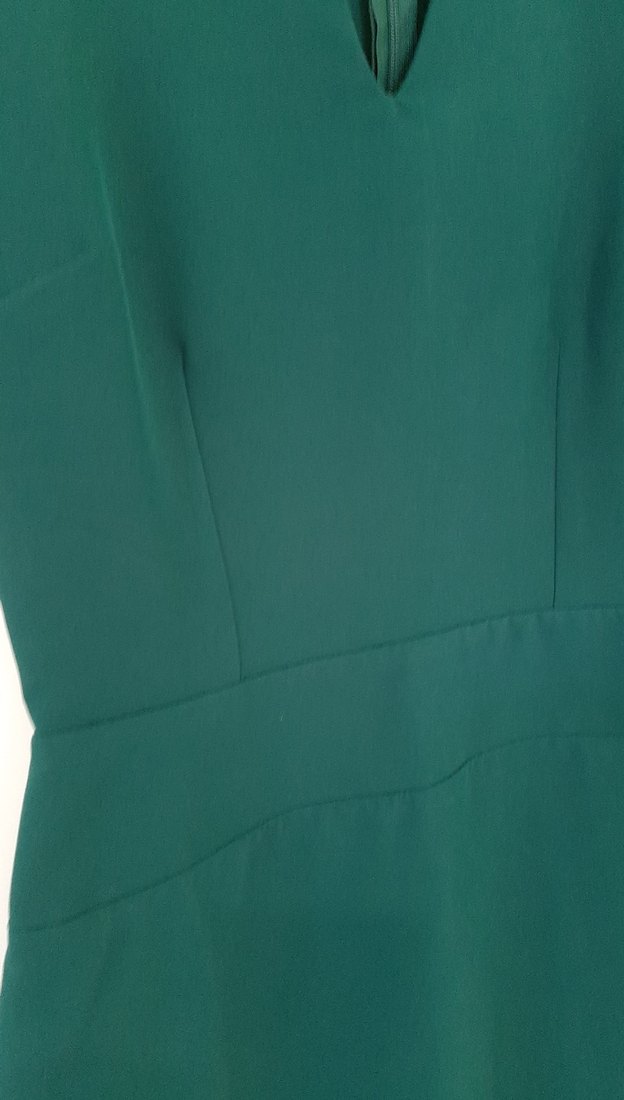 Fermuarli Yeşil Kadın Elbise - Görsel 3