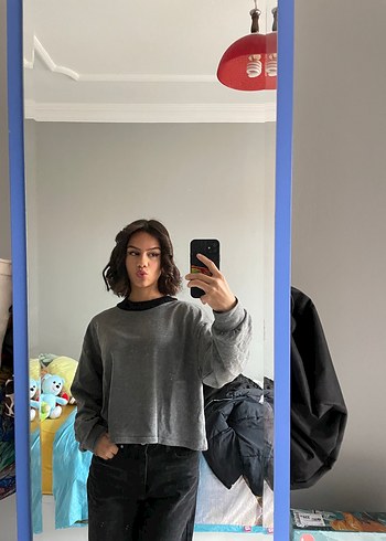 Gri Kadın Sweatshirt