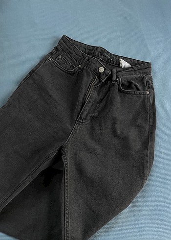 Siyah Regular Fit Midi Kadın Kot Pantolon