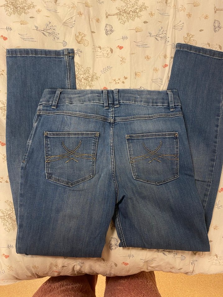Kadın Mavi Denim Midi Boy Normal Kesim Jean - Görsel 3