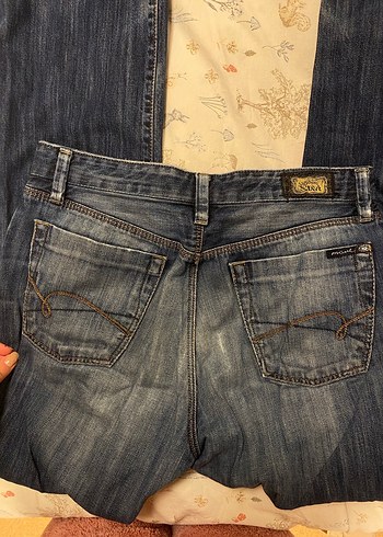 Erkek Mavi Rahat Kesim Kot Pantolon - Görsel 5