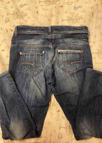 Kadın Mavi Kot Pantolon - Görsel 4