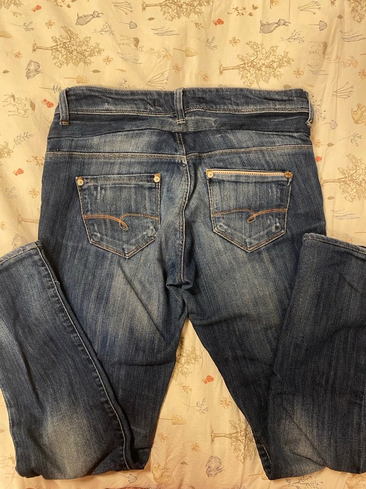 Kadın Mavi Kot Pantolon - Görsel 4