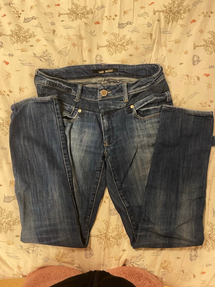 Kadın Mavi Kot Pantolon - Görsel 2