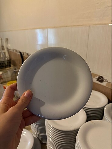 Melamin yuvarlak pasta meze tabağı