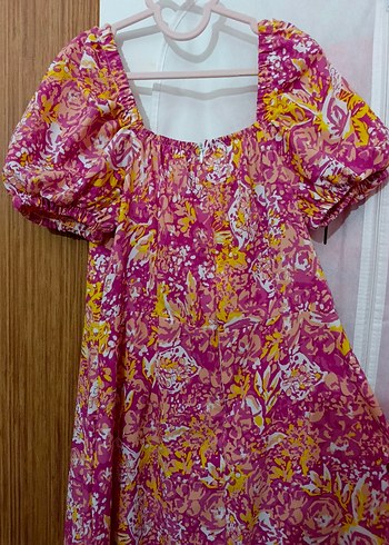 Pembe Bohem Uzun Elbise - Görsel 3