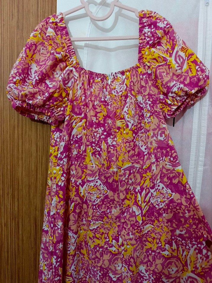 Pembe Bohem Uzun Elbise - Görsel 3