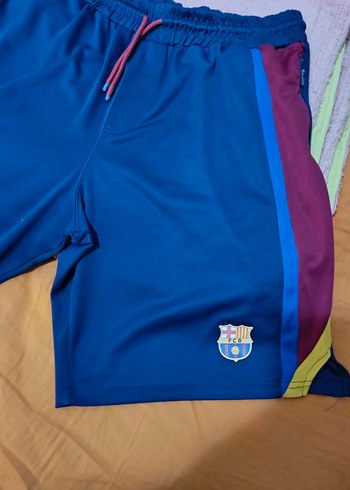 Lacivert Renkli FC Barcelona Spor Şortu - Görsel 3