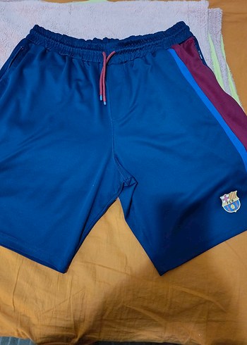 Lacivert Renkli FC Barcelona Spor Şortu - Görsel 2