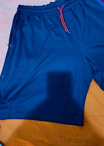 Lacivert Renkli FC Barcelona Spor Şortu - Görsel 4