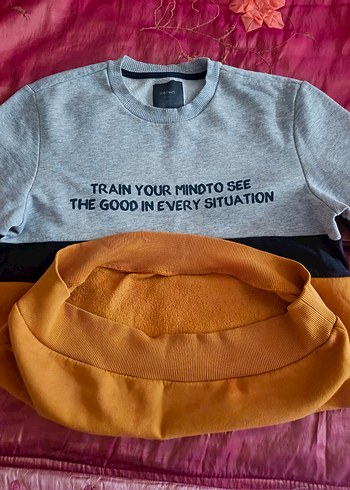 Erkek Çocuk Gri Renk Kemerli Sweatshirt - Görsel 6